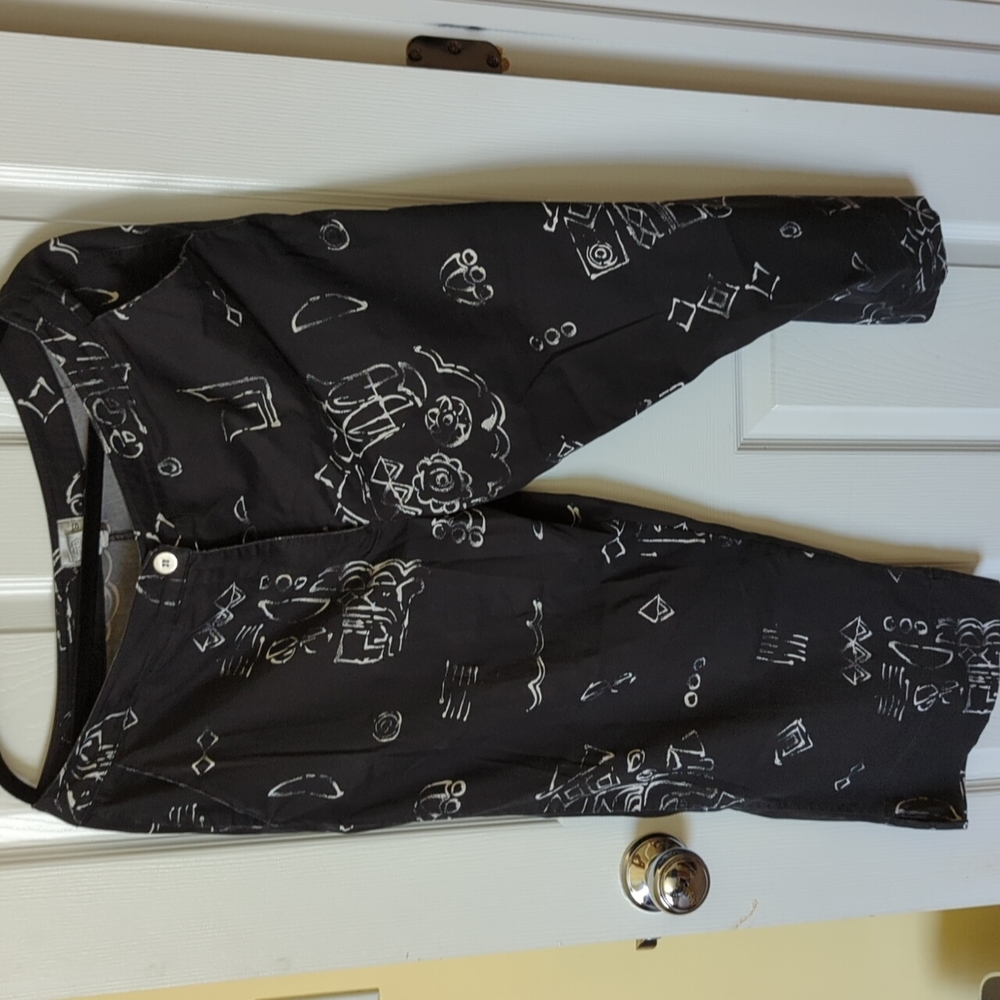 Chico's Black patterned pants